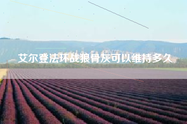 艾尔登法环战狼骨灰可以维持多久