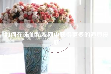 如何在诛仙私发网中获得更多的道具皮肤