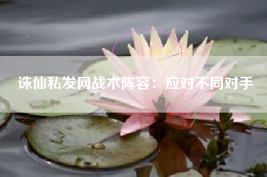 诛仙私发网战术阵容：应对不同对手