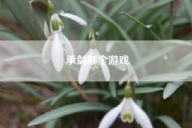 承剑哪个游戏