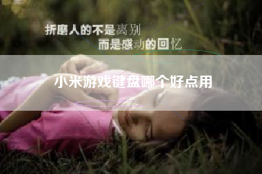小米游戏键盘哪个好点用