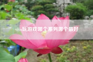 vivo玩游戏哪个系列哪个最好