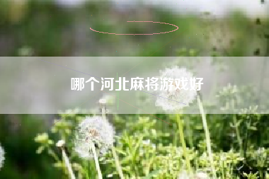 哪个河北麻将游戏好