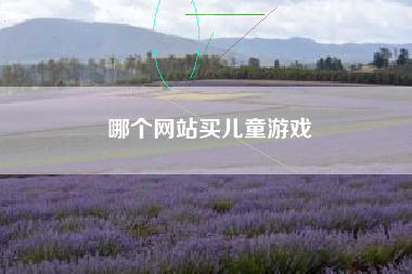 哪个网站买儿童游戏
