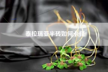 泰拉瑞亚半砖如何卡怪
