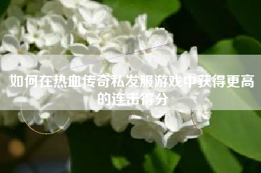 如何在热血传奇私发服游戏中获得更高的连击得分
