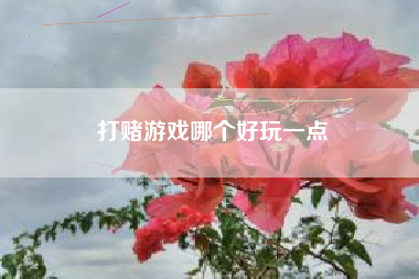 打赌游戏哪个好玩一点