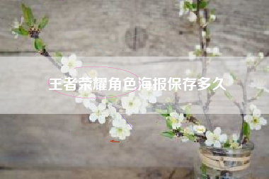 王者荣耀角色海报保存多久