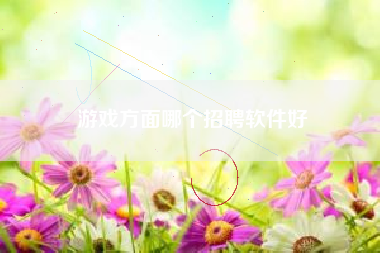 游戏方面哪个招聘软件好