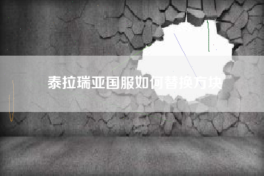 泰拉瑞亚国服如何替换方块