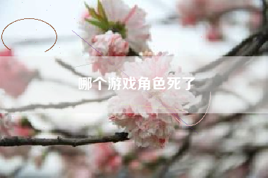 哪个游戏角色死了