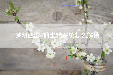 梦幻西游sf的坐骑系统怎么解锁