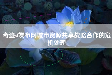 奇迹sf发布网城市资源共享战略合作的危机处理