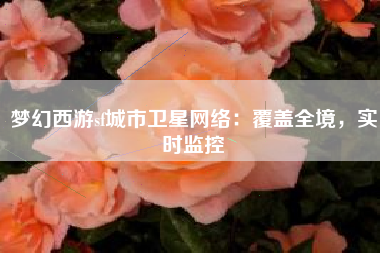 梦幻西游sf城市卫星网络：覆盖全境，实时监控
