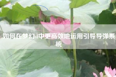 如何在梦幻sf中更高效地运用引导导弹系统