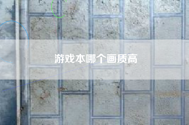 游戏本哪个画质高
