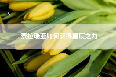 泰拉瑞亚如何获得星辰之力