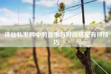 诛仙私发网中的音乐与时尚搭配有何技巧