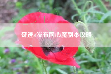 奇迹sf发布网心魔副本攻略