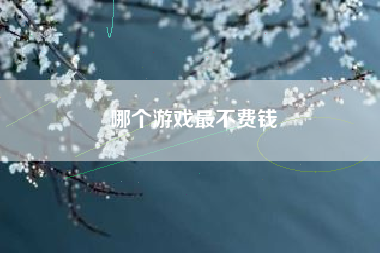 哪个游戏最不费钱