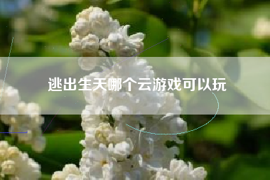 逃出生天哪个云游戏可以玩