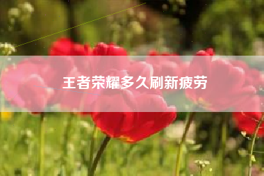 王者荣耀多久刷新疲劳