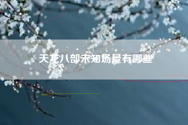 天龙八部未知场景有哪些