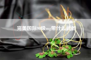 完美国际90级mg带什么武器