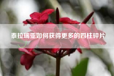 泰拉瑞亚如何获得更多的四柱碎片