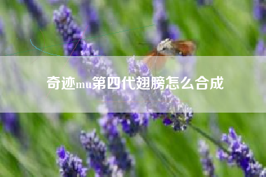 奇迹mu第四代翅膀怎么合成
