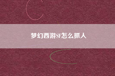 梦幻西游SF怎么抓人
