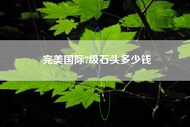 完美国际7级石头多少钱