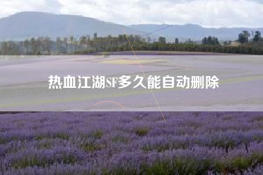 热血江湖SF多久能自动删除