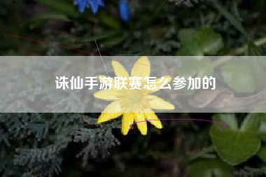 诛仙手游联赛怎么参加的