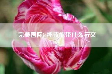 完美国际jo神技能带什么符文