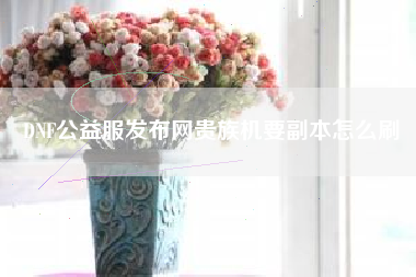 DNF公益服发布网贵族机要副本怎么刷