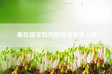 泰拉瑞亚如何解除哥布林入侵