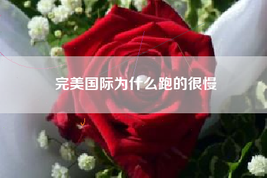 完美国际为什么跑的很慢