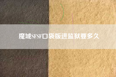 魔域SFSF口袋版进监狱要多久