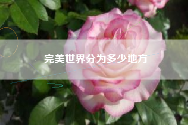 完美世界分为多少地方