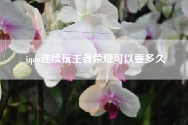 iqoo连续玩王者荣耀可以要多久