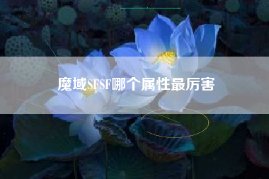 魔域SFSF哪个属性最厉害