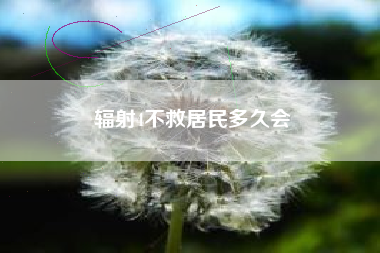 辐射4不救居民多久会