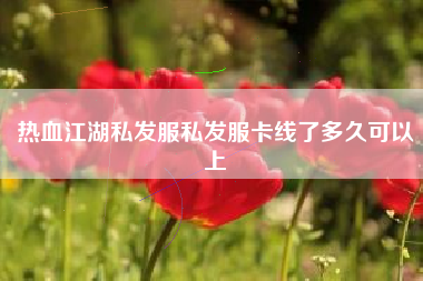 热血江湖私发服私发服卡线了多久可以上