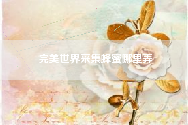 完美世界采集蜂蜜哪里弄