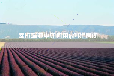 泰拉瑞亚中如何用ip创建房间