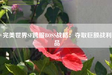 完美世界SF跨服BOSS战略：夺取巨额战利品