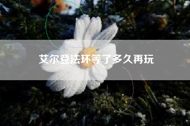 艾尔登法环等了多久再玩