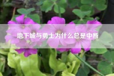 地下城与勇士为什么总是中断