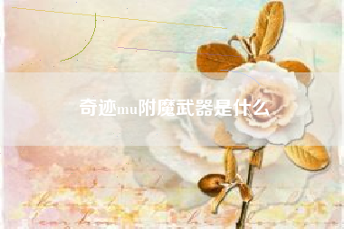 奇迹mu附魔武器是什么